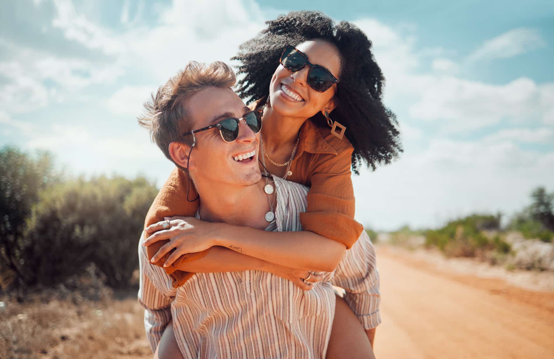 Smiling couple in phoenix AZ